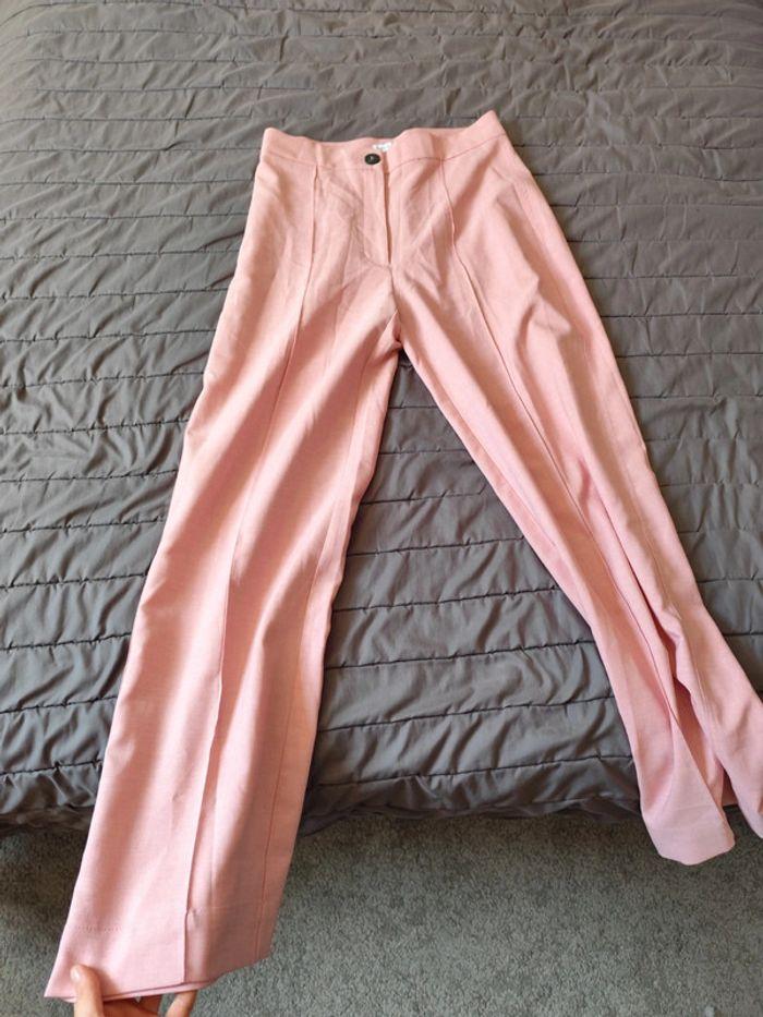 Pantalon fluide Bershka rose - photo numéro 2