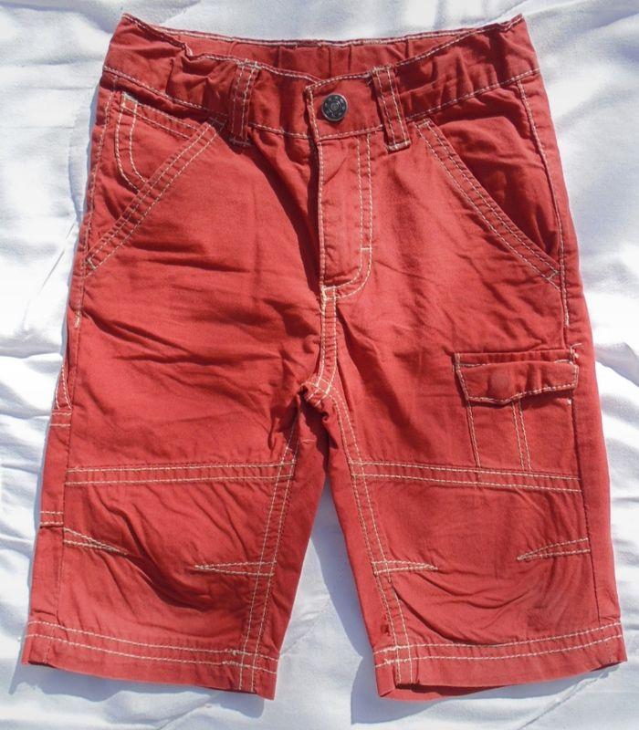 Pantalon Pantacourt Rouge Brique 3 ans - photo numéro 1