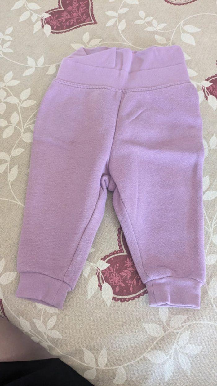 Pantalon épais violet avec cœur - photo numéro 1