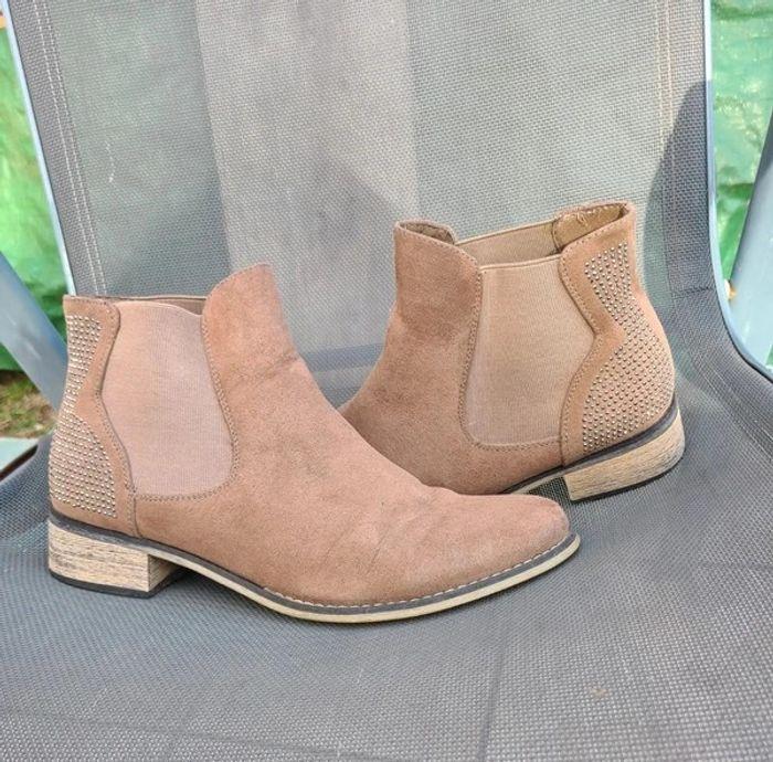 Bottines taupe 40 - photo numéro 1