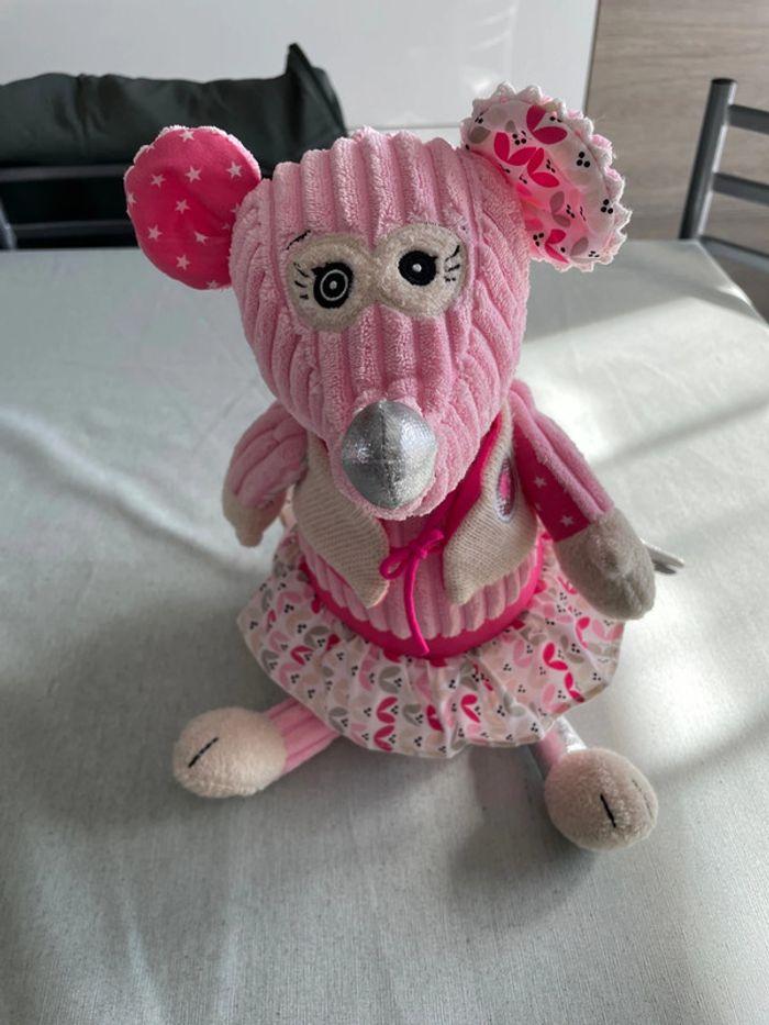 Peluche Deglingos Ratita rose - photo numéro 1