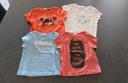 Lot de 4 t-shirts bébé 9 mois