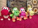 Lot de 4 peluches Yoshi de l univers mario