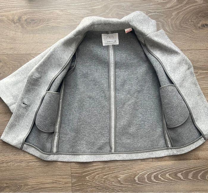 Manteau Zara gris taille 18/24 mois - photo numéro 5