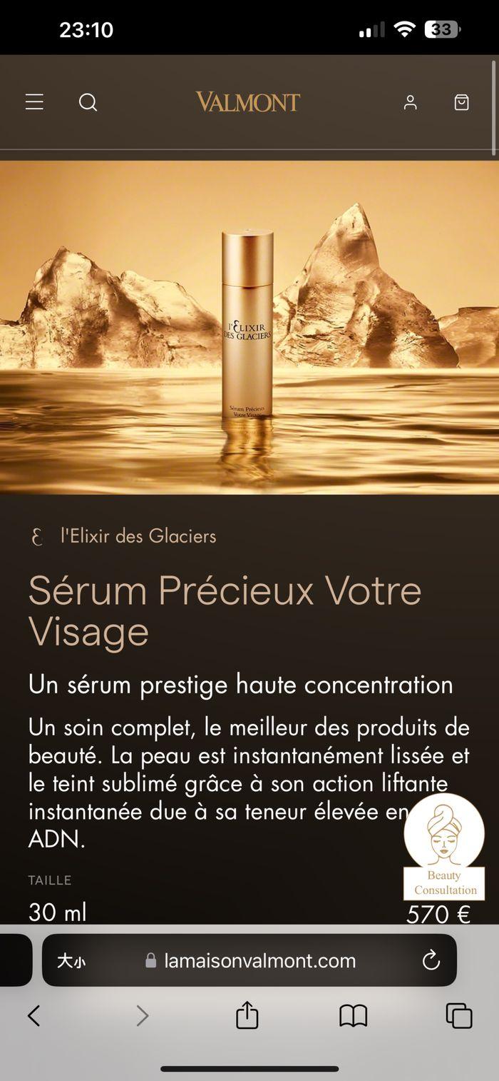 Valmont gamme l’élixir sérum 33ml+ crème 30ml+ cadeaux - photo numéro 5