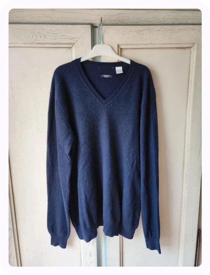 Pull bleu marine en cachemire La redoute - photo numéro 3