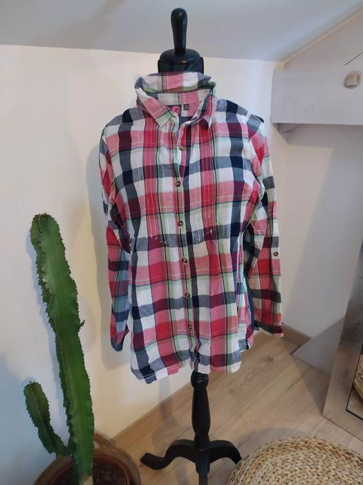 Chemise à carreaux rose marine 16 ans - photo numéro 2