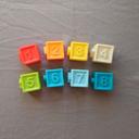 Cubes en silicone avec chiffres encastrables