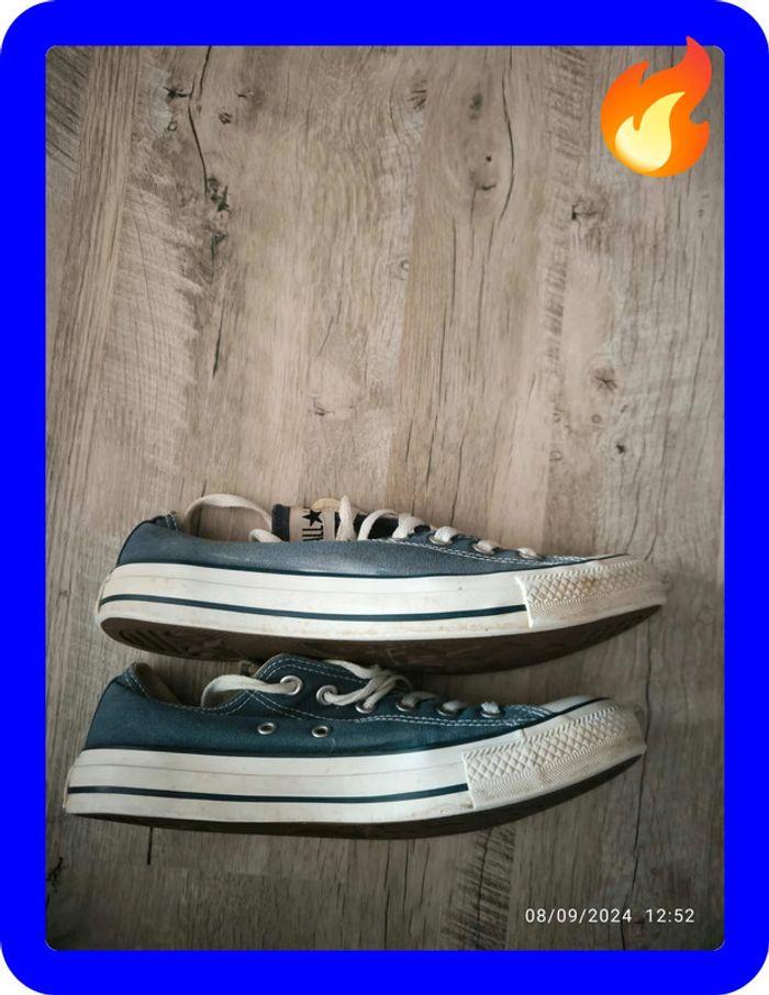 Basket   base converse bleu pointure  41 - photo numéro 2