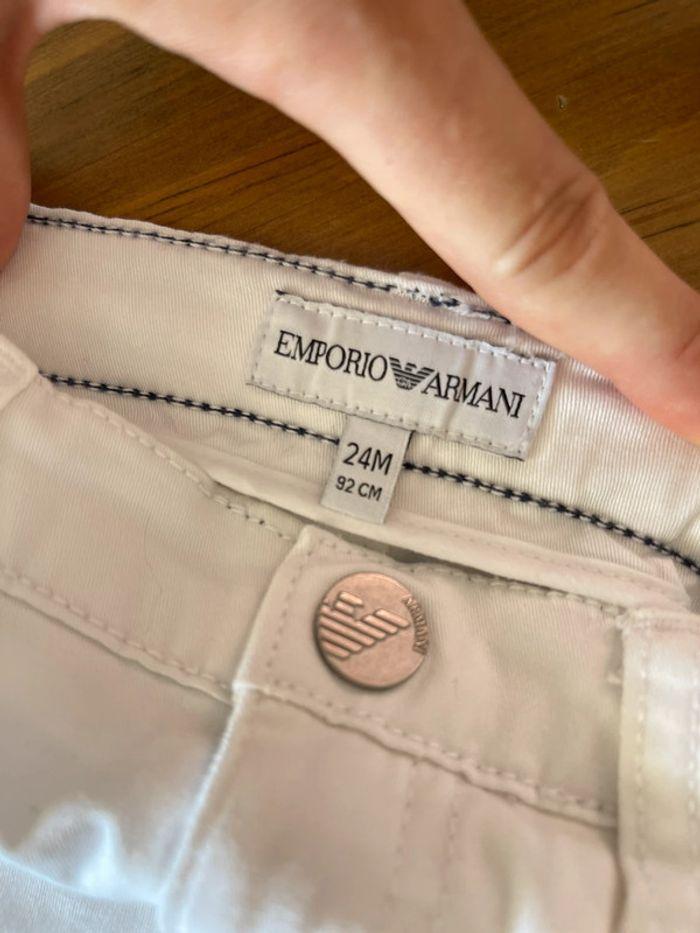 Pantalon blanc Emporio Armani 24 mois - photo numéro 3