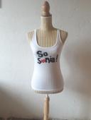 Debardeur de marque sonia by sonia Rykiel pour isa blanc taille s