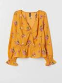 Blouse jaune foncée imprimée taille S/36 - H&M 💛