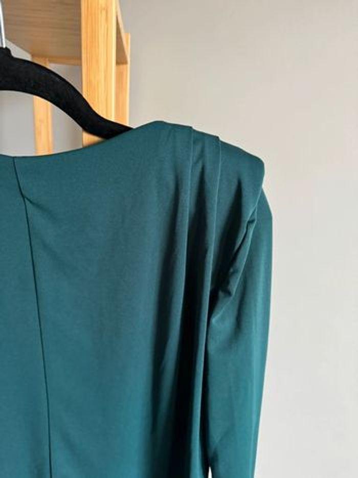 Blouse Mango verte épaulettes Taille S - photo numéro 7