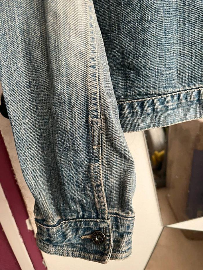 Veste en jeans effet délaver en L - photo numéro 6