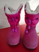 Bottes de neige rose