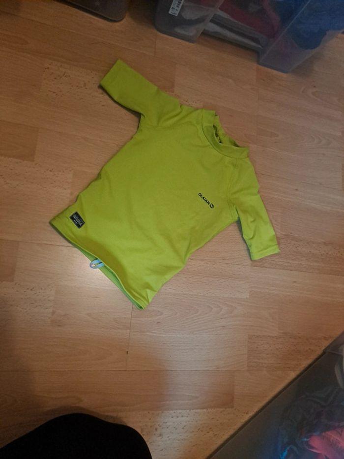 Maillot de bain jaune fluo 4 ans - photo numéro 2