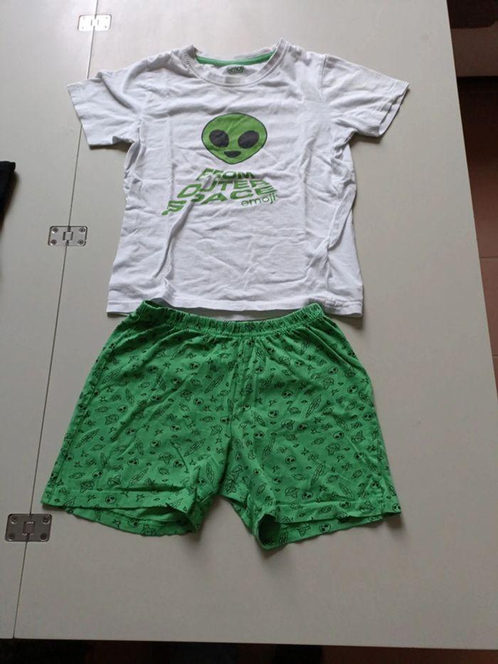 Pyjama short emoji extraterrestre 122-128cm - photo numéro 1