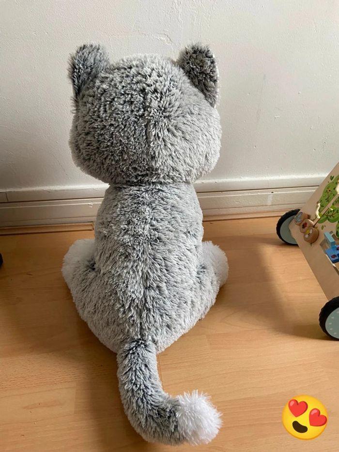 🐣Peluche géante Chat Moustache 50cm - Made in France🐣 - photo numéro 4