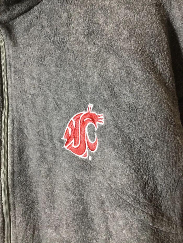 Veste polaire chaude pour homme Columbia Cougars Washington State University noir taille XXL 112 - photo numéro 3