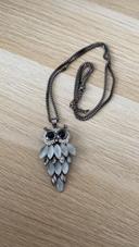 Collier avec pendentif hiboux