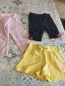 Lot 2 short legging 12 mois tbe