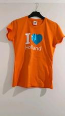 Tee. Shirt orange fantaisie