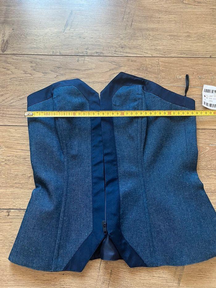 Corset en jeans Guy Laroche vintage taille 36 neuf avec étiquette - photo numéro 10