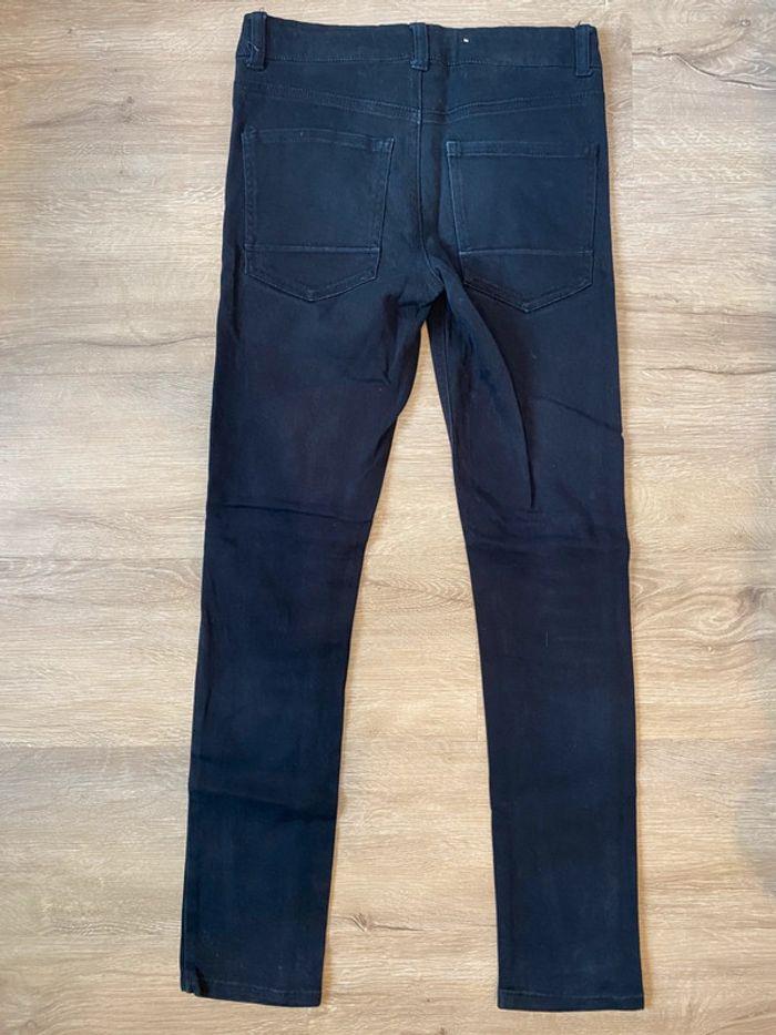 Pantalon jean skinny noir avec élastique Kiabi 12 ans / 144-155 cm - photo numéro 4