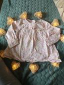 Blouse fleurie tons roses, 23 mois