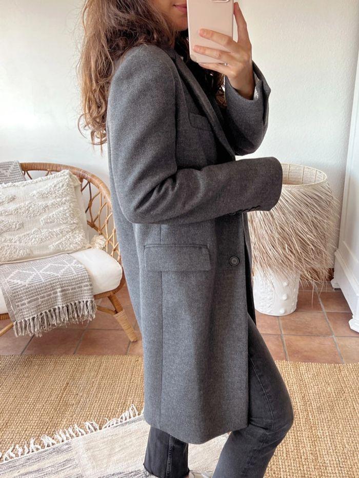 Manteau gris Zara Manteco - photo numéro 6