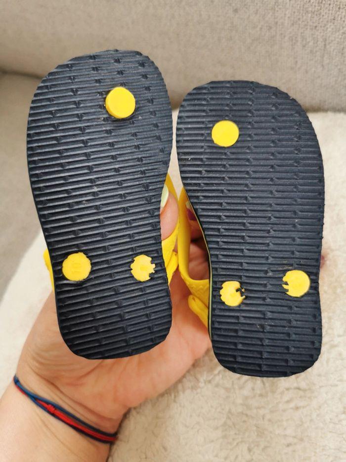 Tong havaianas garçon bleu et jaune taille 21 - photo numéro 4