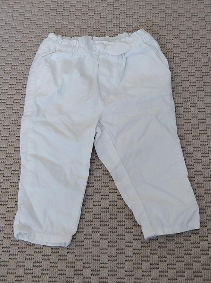 Pantalon blanc 6-12 mois - photo numéro 1