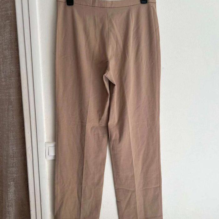 Pantalon  camel  large - photo numéro 3