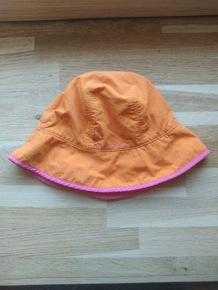 Chapeau réversible Orange/Rose - photo numéro 1