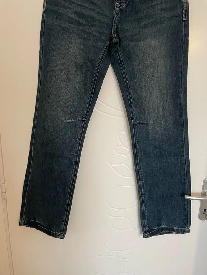 Jean bleu foncé taille haute coupe droit neuf meters bonwe taille XS - photo numéro 4