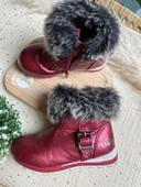 Bottes fille bordeaux