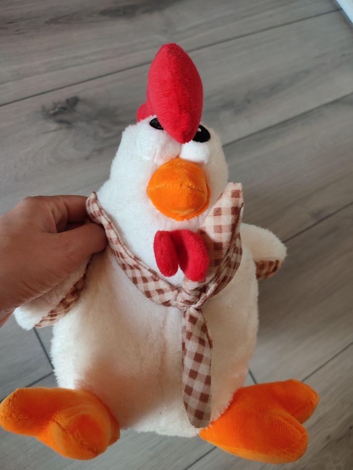 Peluche poule sac oeuf pour Pâques très bon état - photo numéro 2