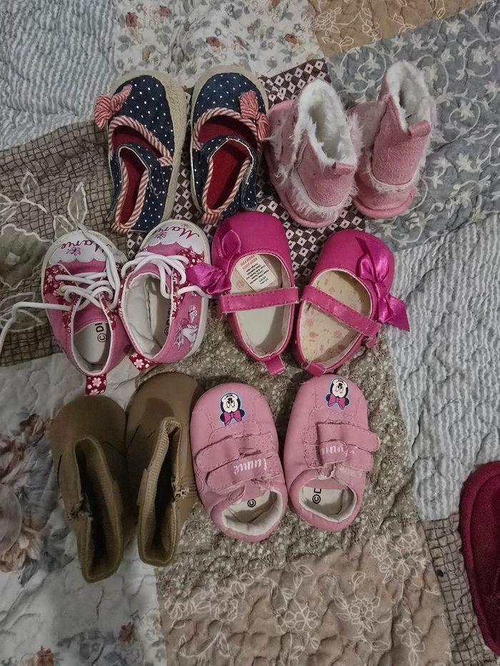 Lots de chaussures chaussons bébé fille - photo numéro 4