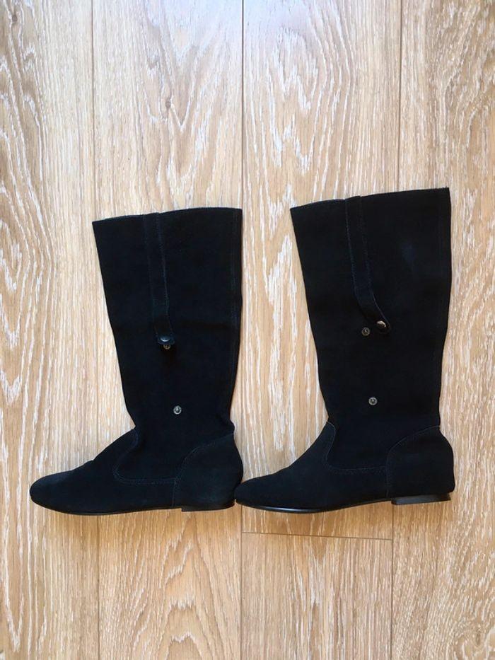 Bottes plates en cuir Bluewax - photo numéro 5