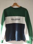 Sweat vert pull and Bear taille M