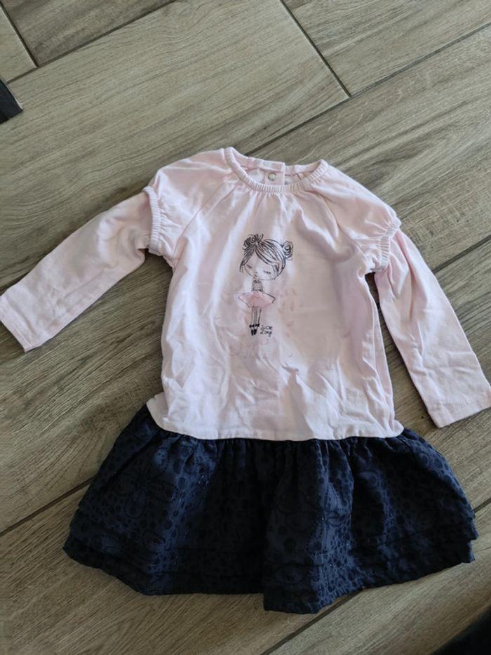 1 robe rose sucre d'orge 18 mois fille - photo numéro 1