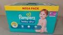 Lot de 2 paquets de 86 couches Pampers Baby dry taille 4+