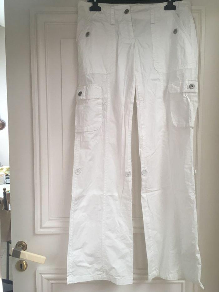 Pantalon toile blanc - photo numéro 2