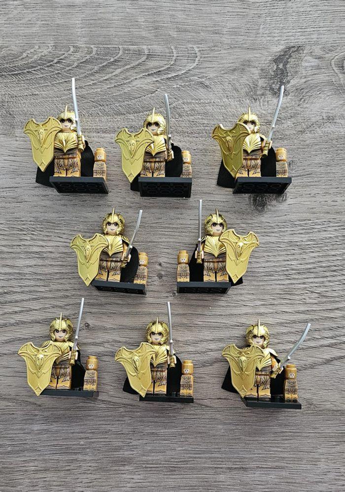 Lot de 8 minifigurines Seigneur des Anneaux : Armée Elfe (compatible Lego)