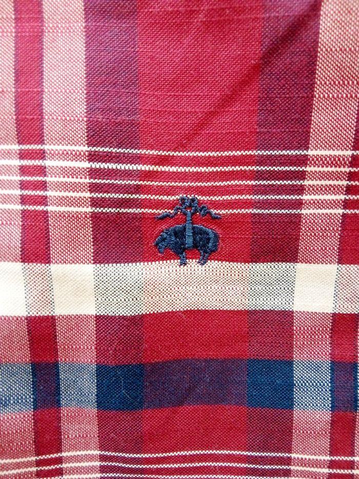 Chemise manches longues bordeaux à carreaux Brooks Brothers taille L - photo numéro 12