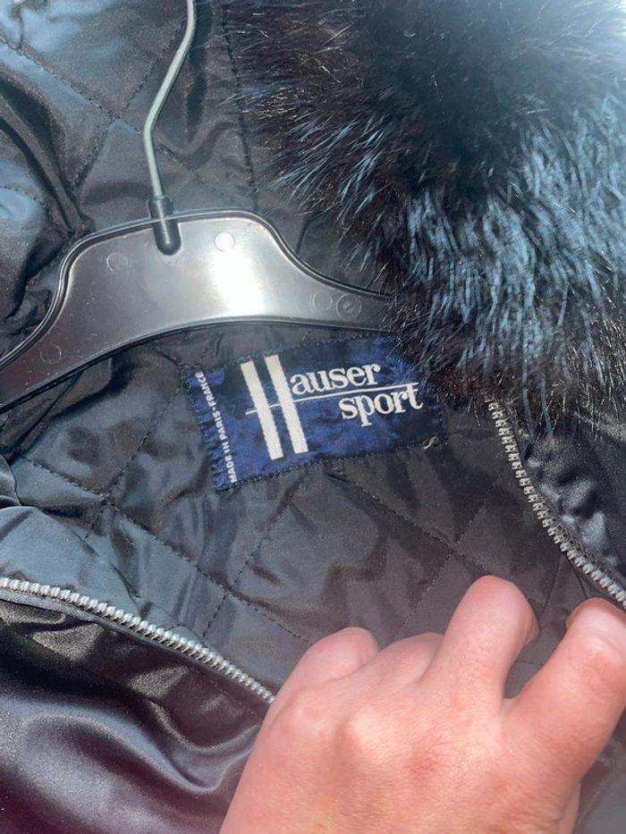 Blouson vintage  aviateur fourrure à la capuche « hauser sport » - photo numéro 3