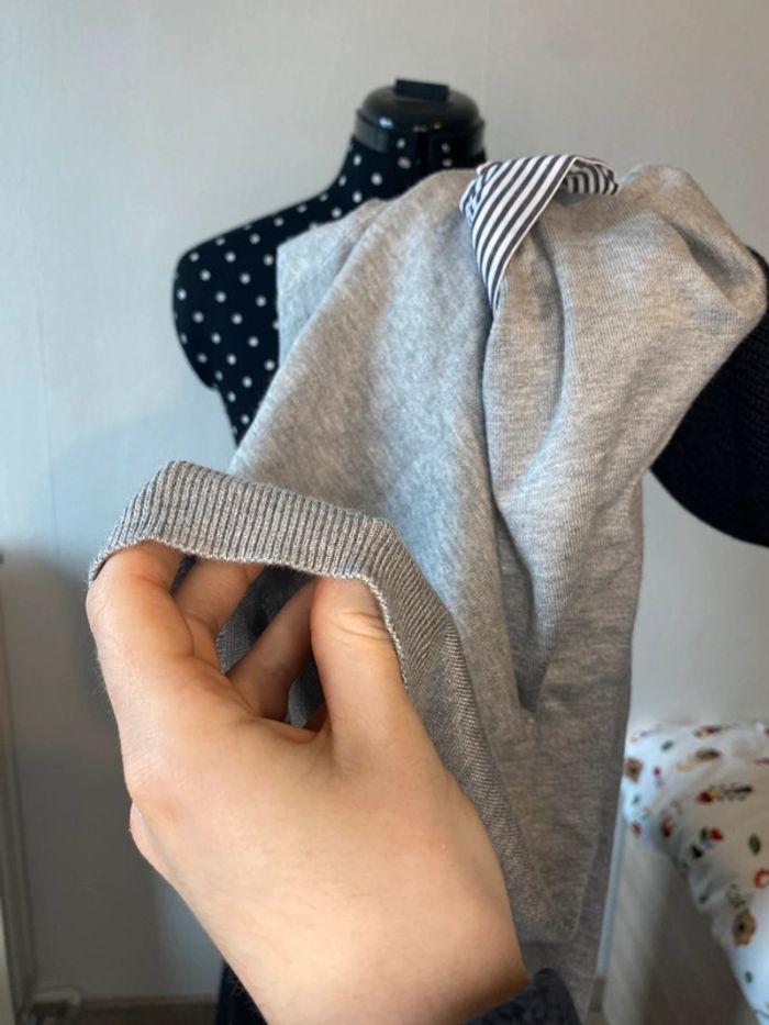 Pull fin avec noeud dans le dos gris Primark taille S / 36 - photo numéro 9