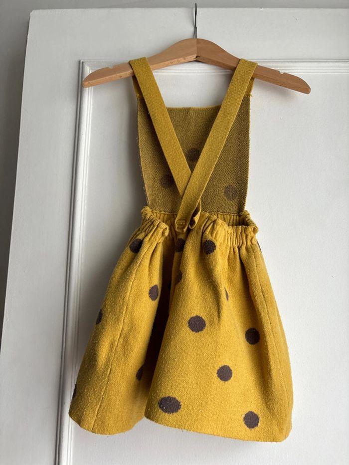 Robe Zara enfant  jaunes à pois noire - photo numéro 4