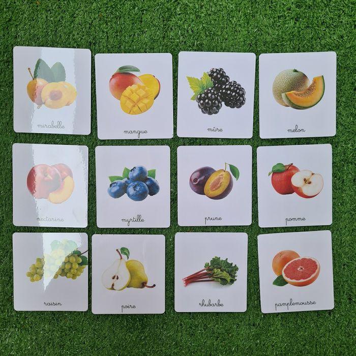 60 cartes de nomenclature Fruits / imagiers - photo numéro 3