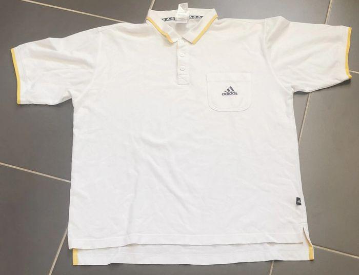 [21] Polo blanc Adidas taille L - photo numéro 1